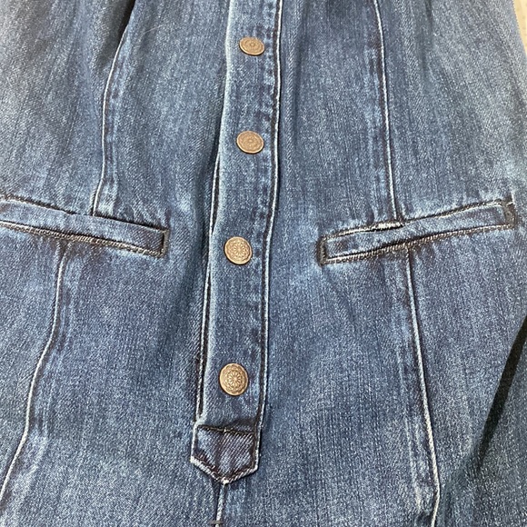 FREE PEOPLE Halter neck denim jumpsuit, US Size 4, worn once - Picture 4 of 8